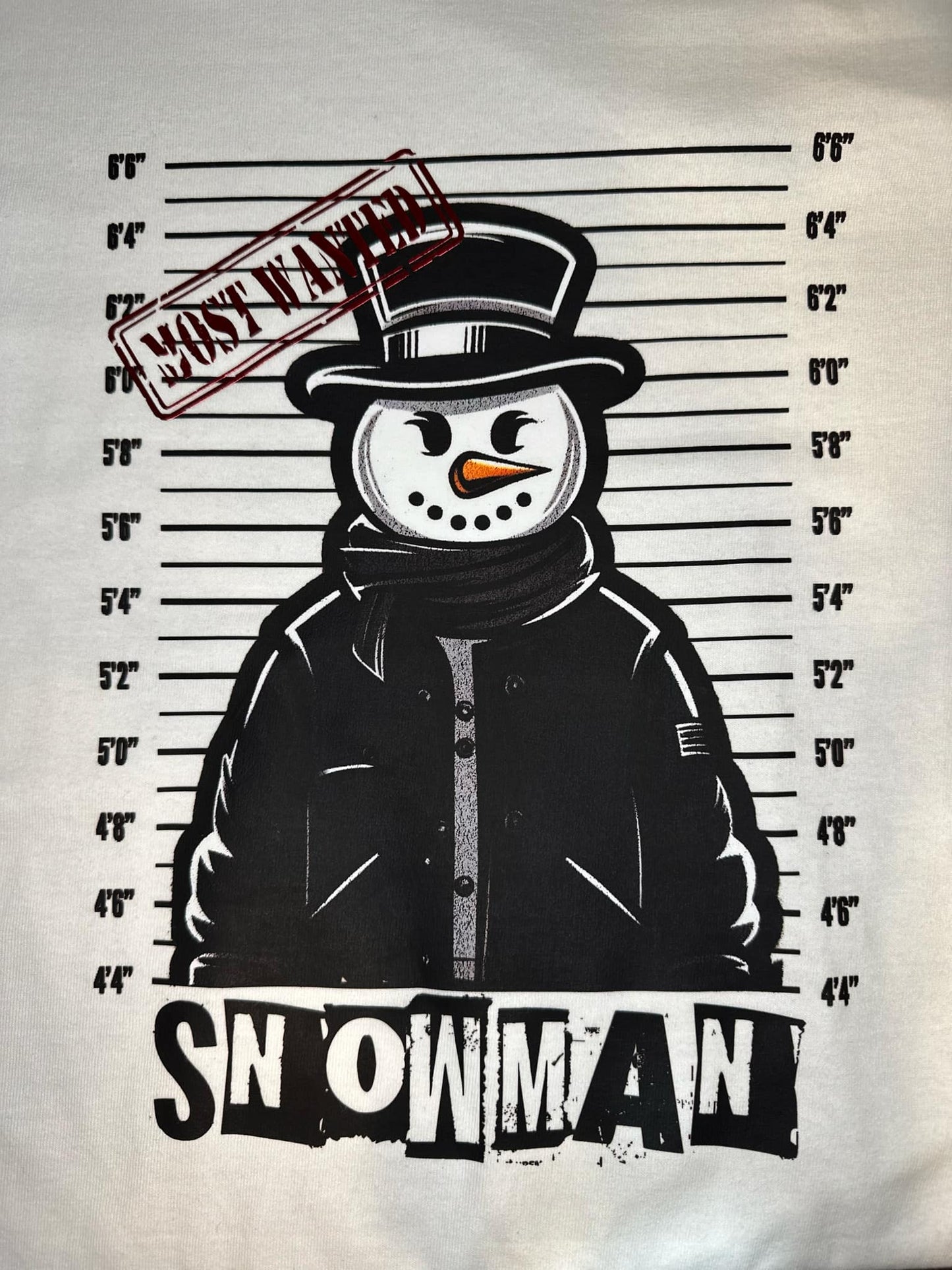 MOST WANTED SNOWMAN T-SHIRT