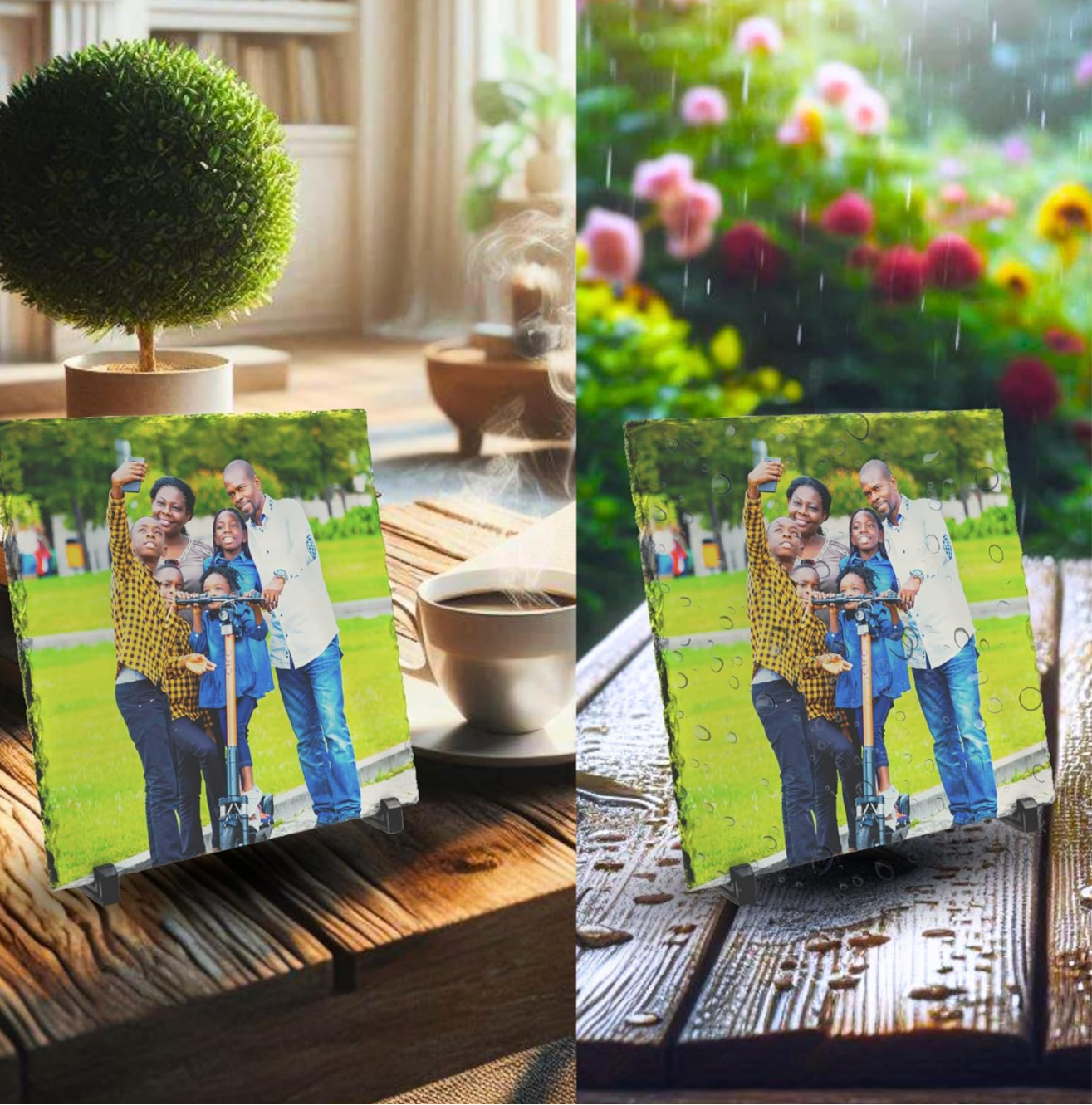 Personalized Photo Slate – A Lasting Tribute to Loved Ones & Pets