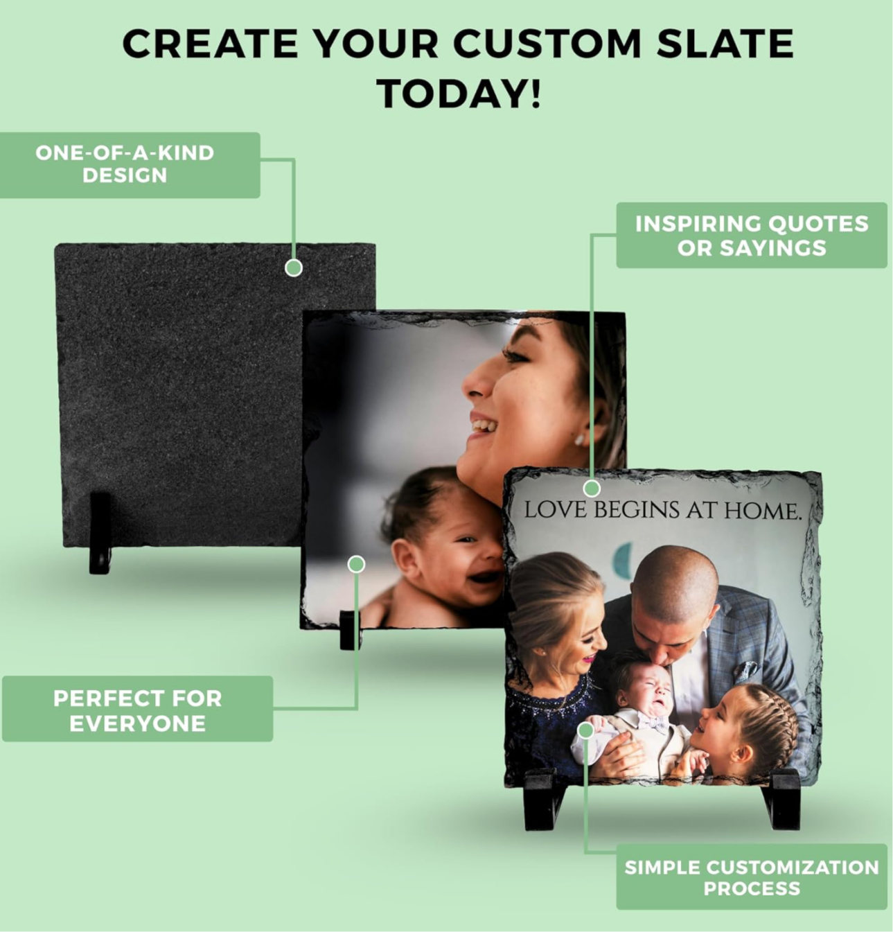 Personalized Photo Slate – A Lasting Tribute to Loved Ones & Pets