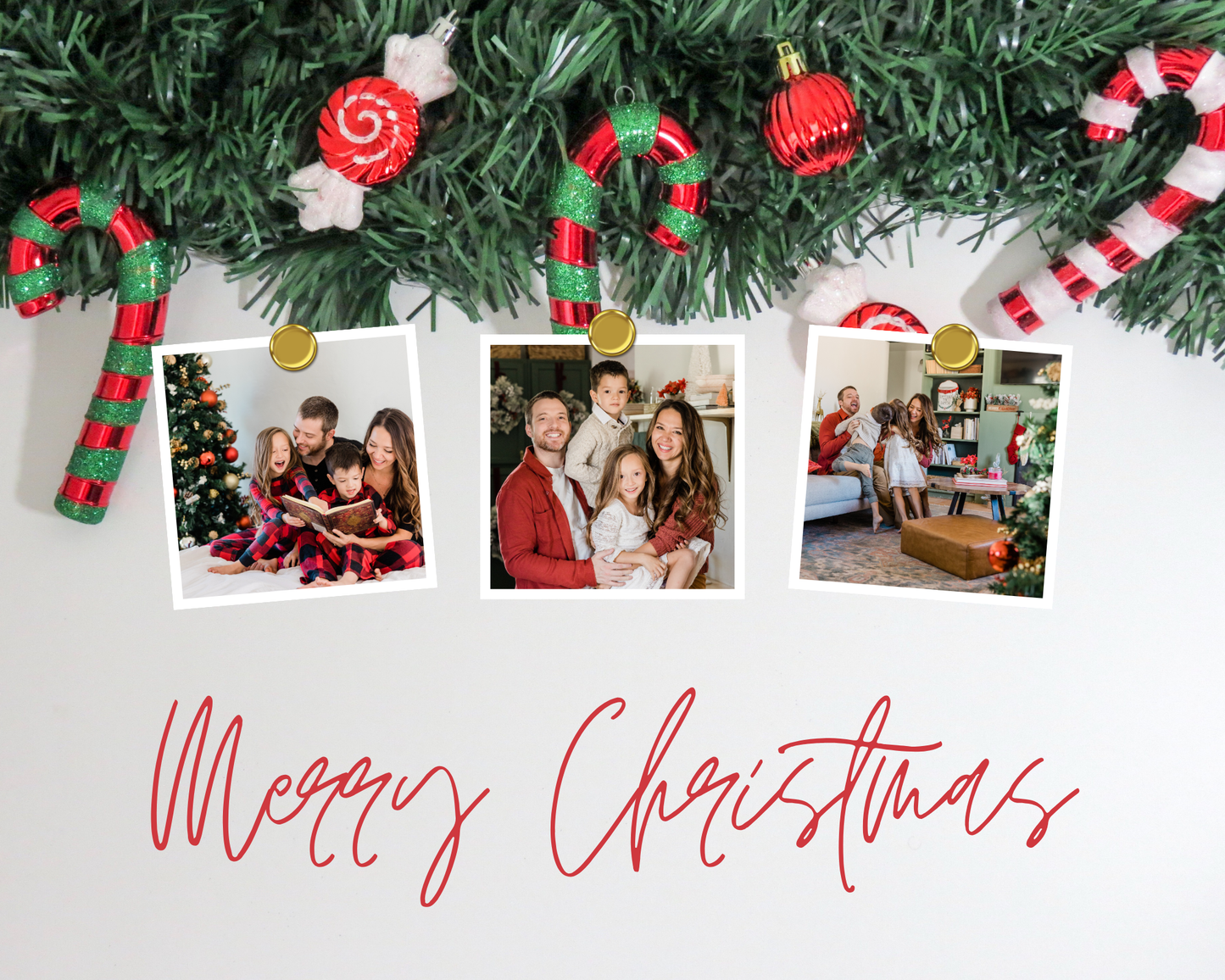 8” X 10” CHRISTMAS PHOTO MERRY CHRISTMAS