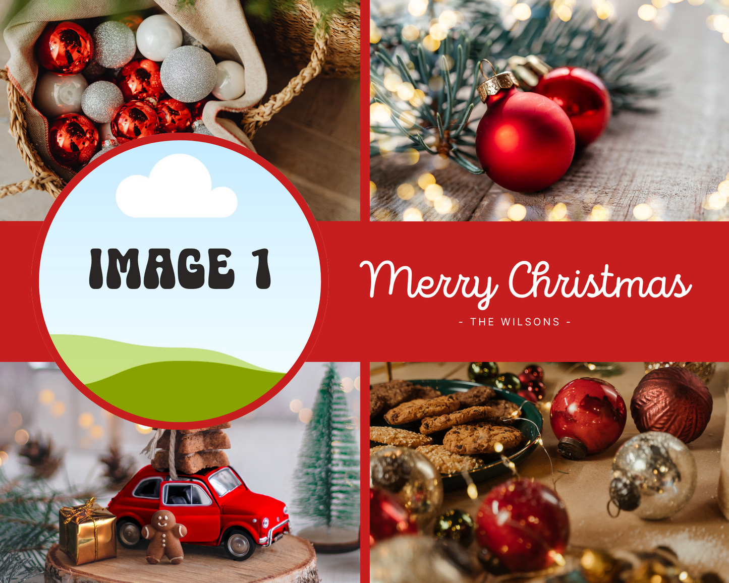 8” X 10” CHRISTMAS 1 PHOTO BOARD