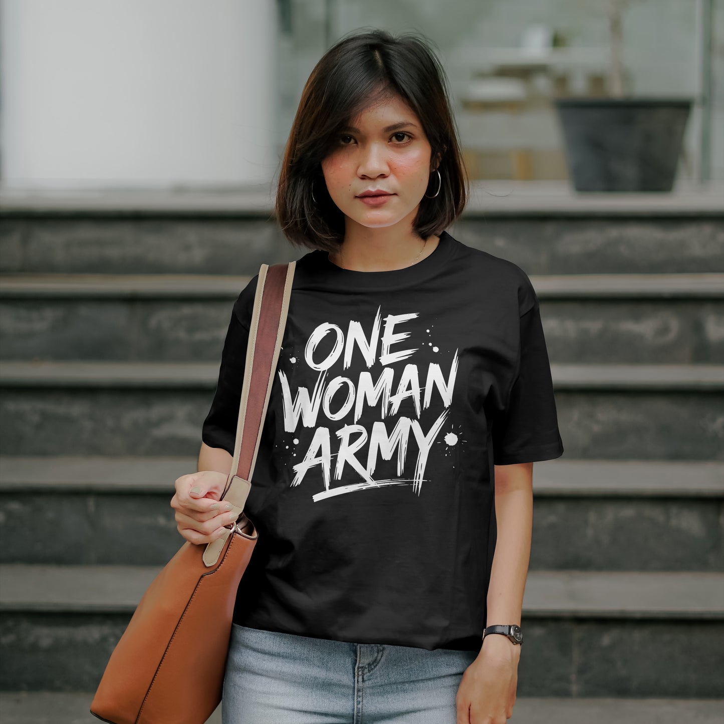ONE WOMAN ARMY T-SHIRT