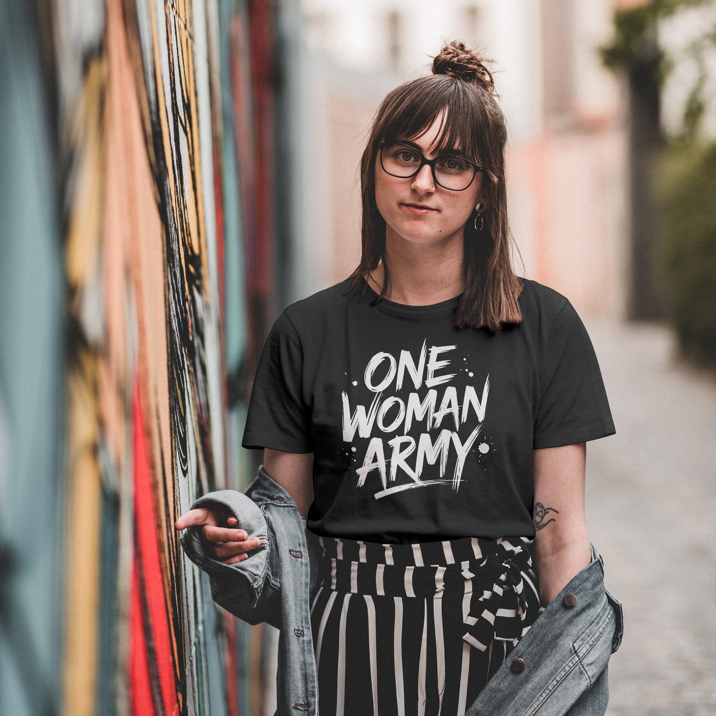 ONE WOMAN ARMY T-SHIRT