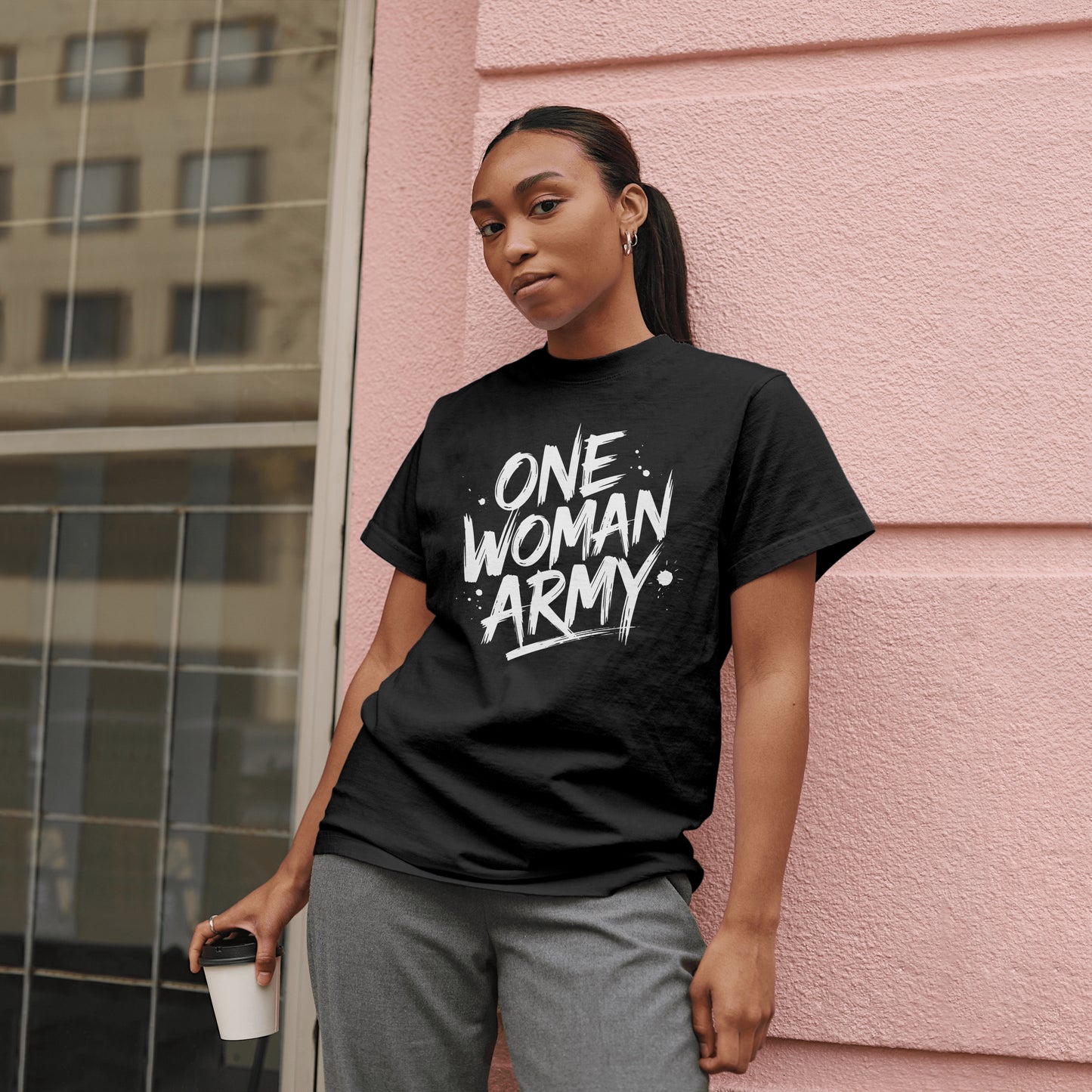 ONE WOMAN ARMY T-SHIRT