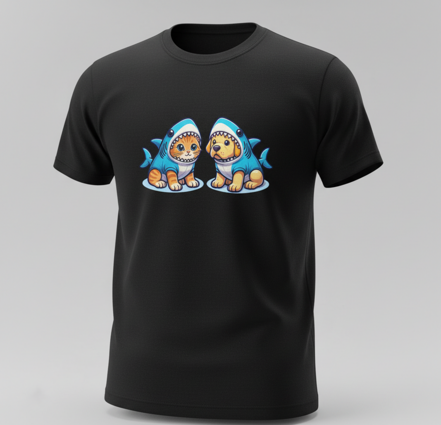 Shark Squad Pet Parent T-Shirt - Cat & Dog Edition