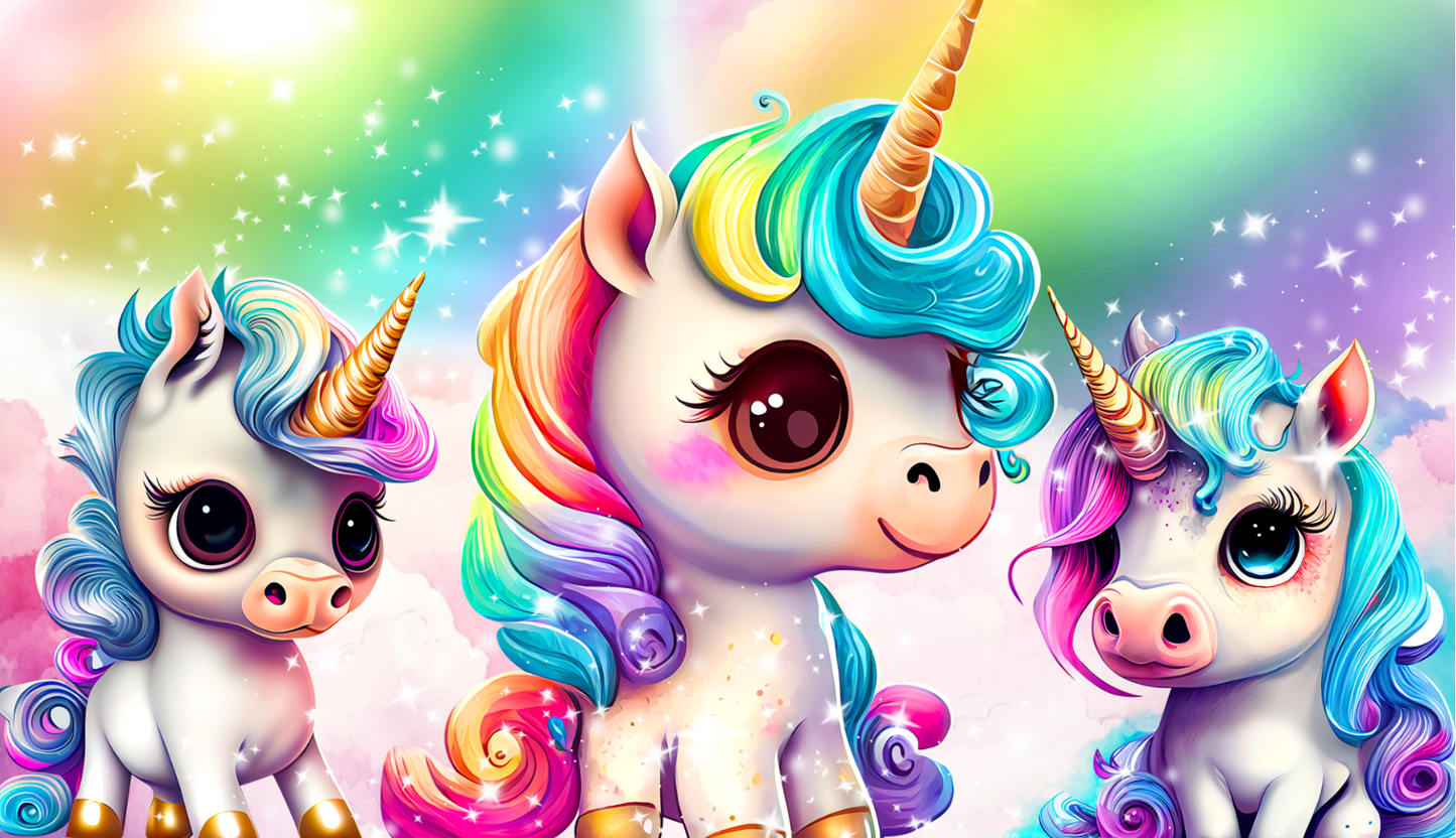 Personalized Unicorn Stainless Steel Sippy Cup with 2 Lids