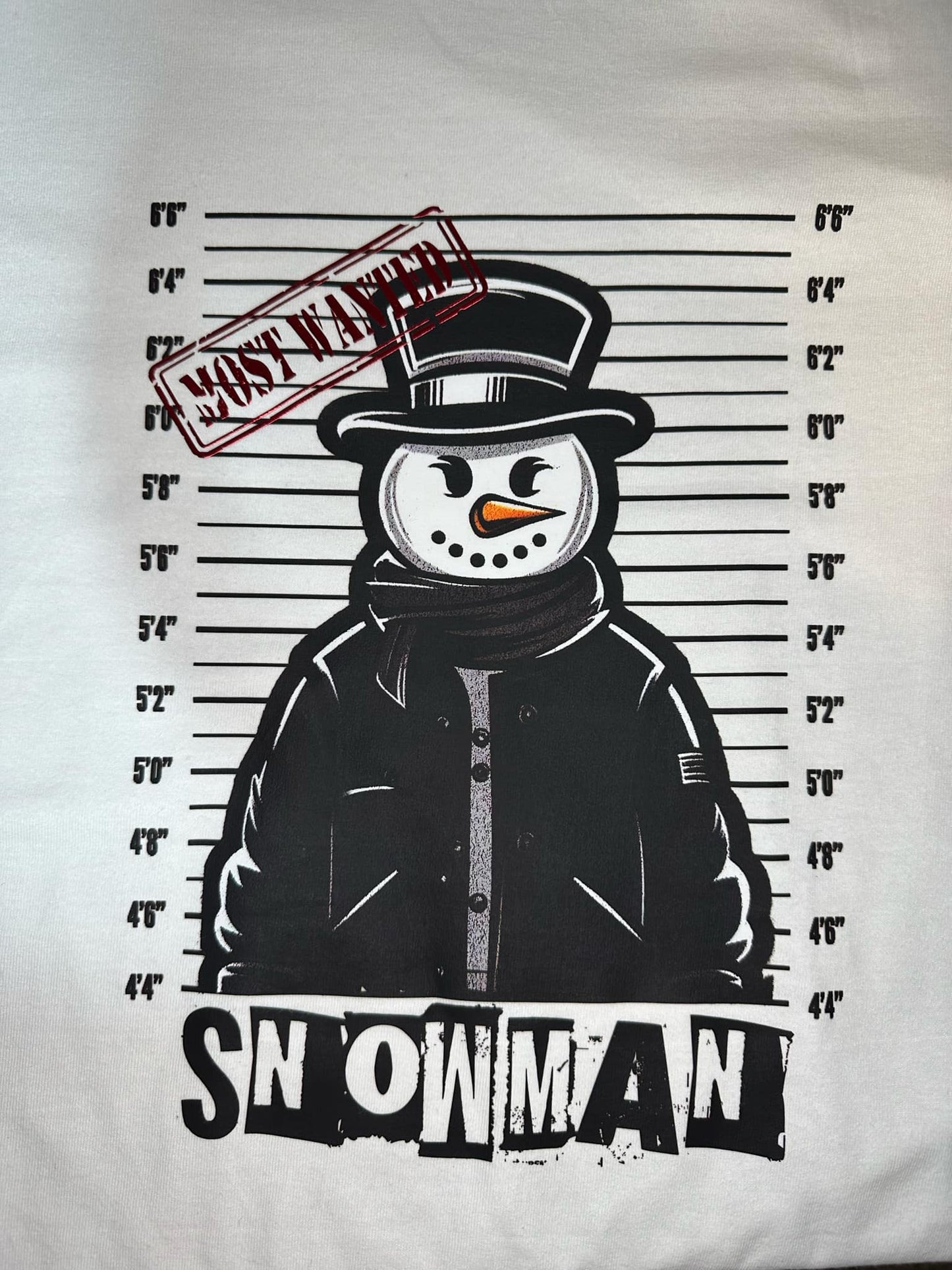 MOST WANTED SNOWMAN T-SHIRT