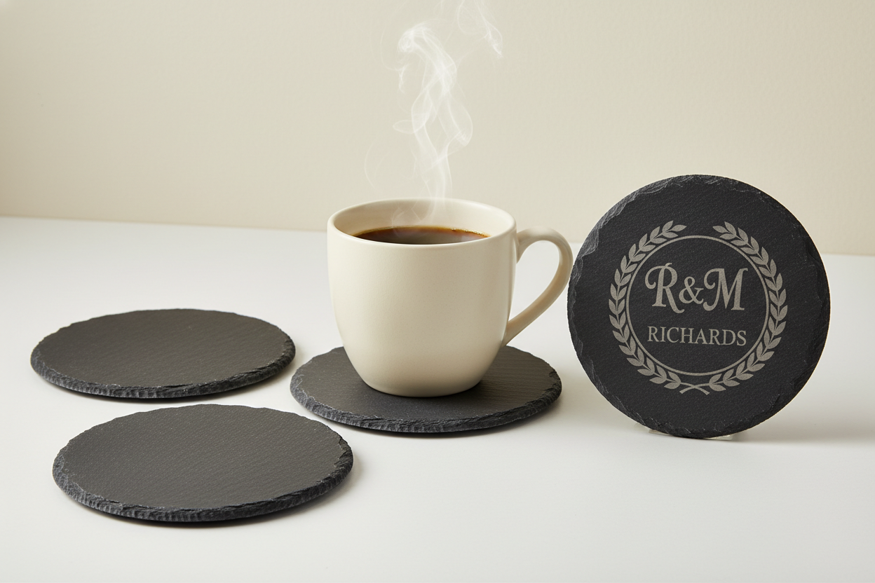 Laser Engraved Stone Slate