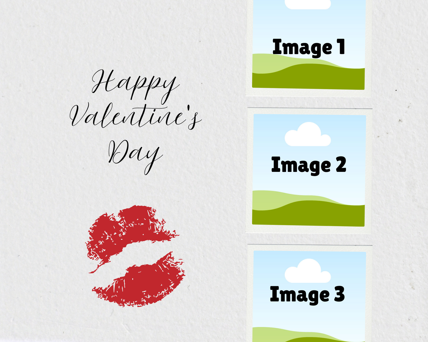 Photo Collage Board - 8"x10" Valentine's Day #10