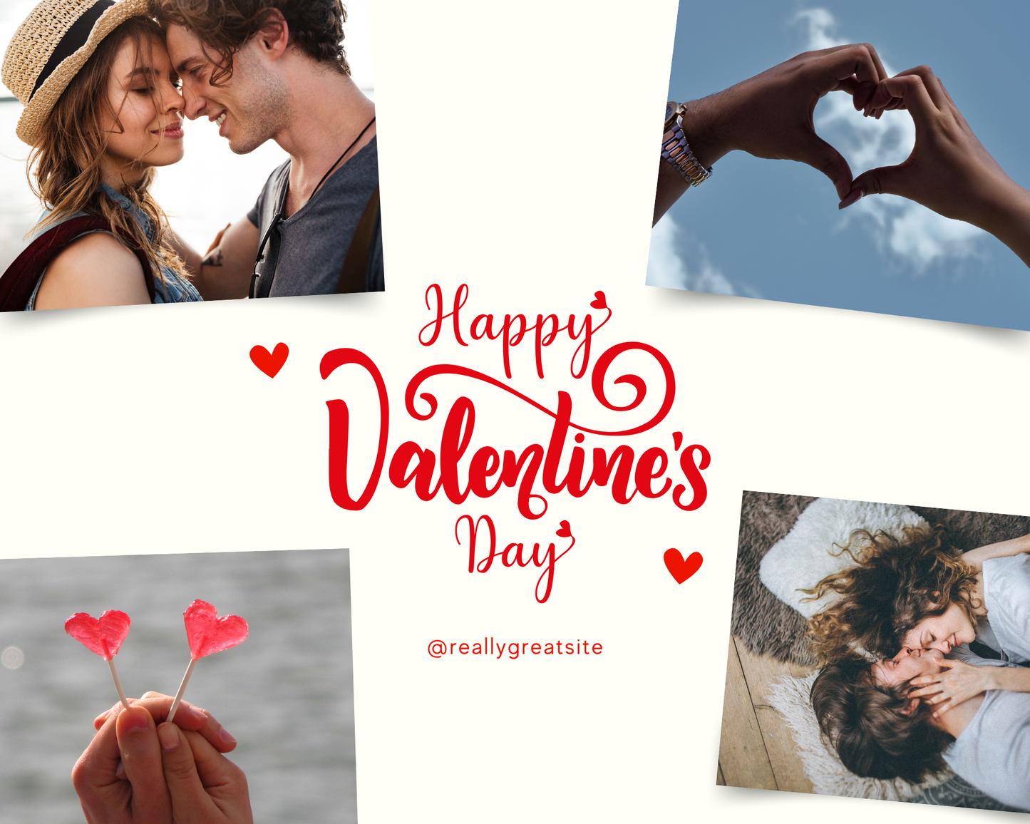 Photo Collage Board - 8"x10" Valentine's Day