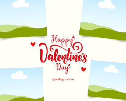 Photo Collage Board - 8"x10" Valentine's Day