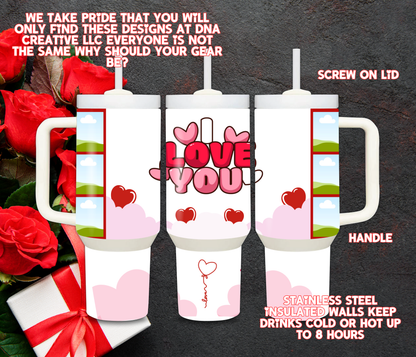 Valentine's Day Custom Photo Tumbler Cup 1