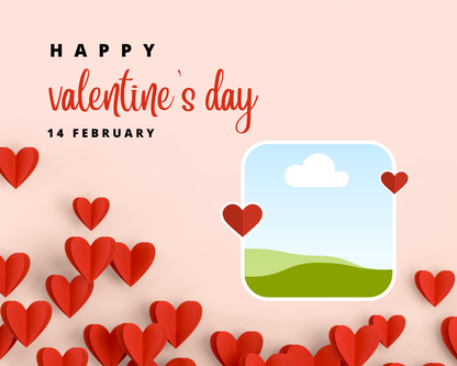 Photo Collage Board - 8"x10" Valentine's Day