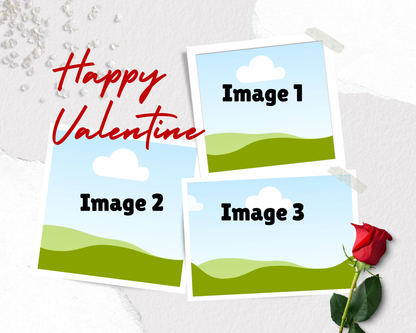 Photo Collage Board - 8"x10" Valentine's Day #7