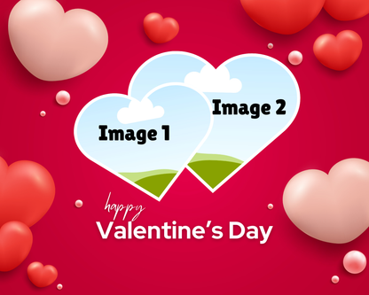 Photo Collage Board - 8"x10" Valentine's Day