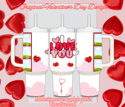 Valentine's Day Custom Photo Tumbler Cup 1