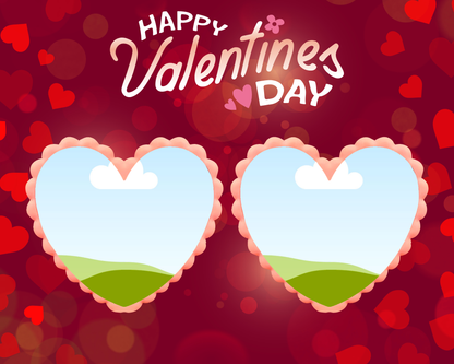 Photo Collage Board - 8"x10" Valentine's Day #13