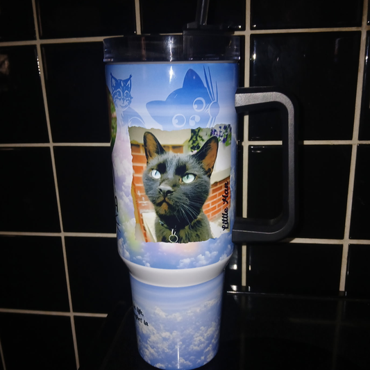 40 oz Cat Mama Personalized Tumbler