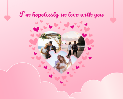 Photo Collage Board - 8"x10" Valentine's Day