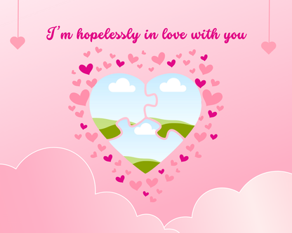 Photo Collage Board - 8"x10" Valentine's Day