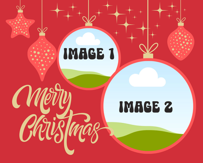 8” X 10” CHRISTMAS 2 PHOTO BALL