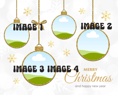 8” X 10” CHRISTMAS BALL DESIGN