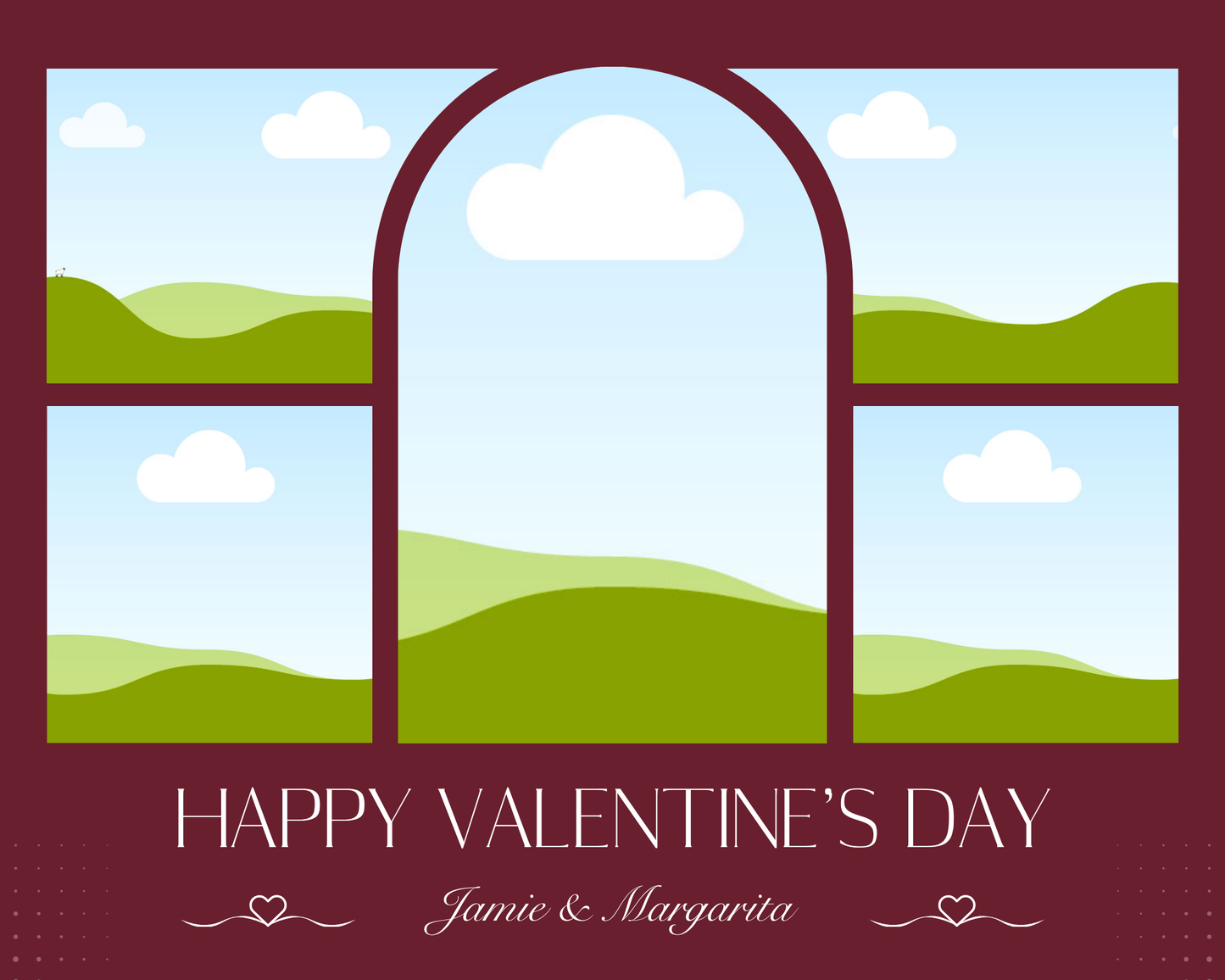 Photo Collage Board - 8"x10" Valentine's Day #5