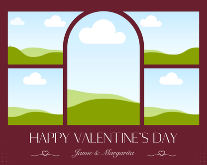 Photo Collage Board - 8"x10" Valentine's Day #5