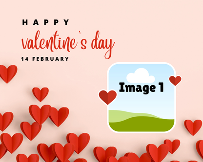 Photo Collage Board - 8"x10" Valentine's Day