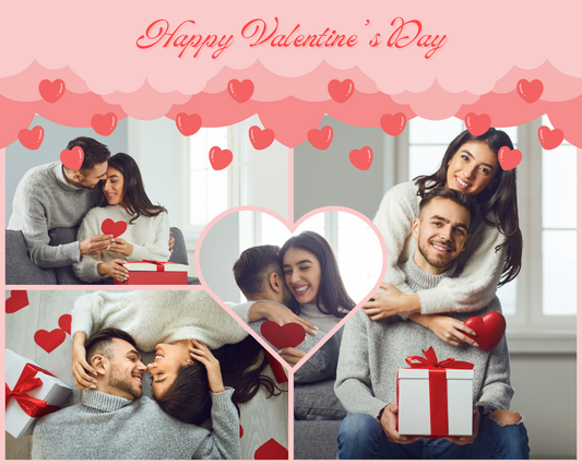 Photo Collage Board - 8"x10" Valentine's Day