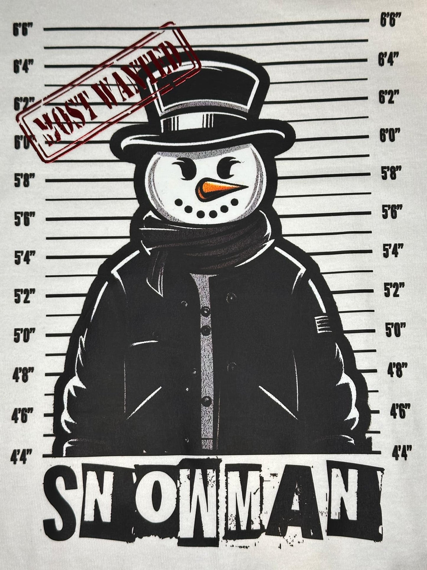 MOST WANTED SNOWMAN T-SHIRT