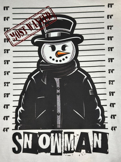 MOST WANTED SNOWMAN T-SHIRT