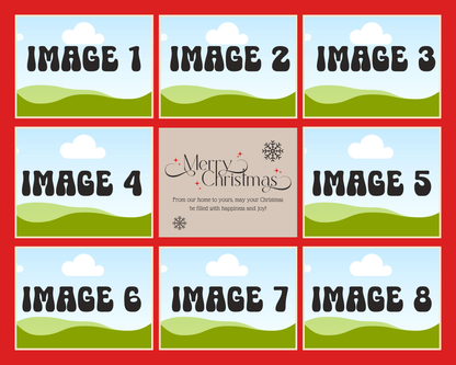 8” X 10” CHRISTMAS BOARD 8 PHOTOS