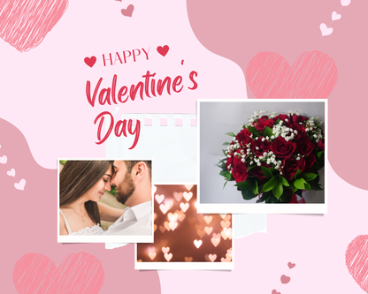 Photo Collage Board - 8"x10" Valentine's Day #2
