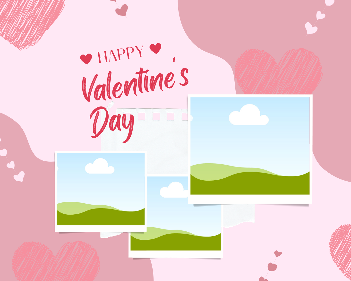 Photo Collage Board - 8"x10" Valentine's Day #2