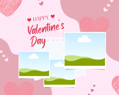 Photo Collage Board - 8"x10" Valentine's Day #2