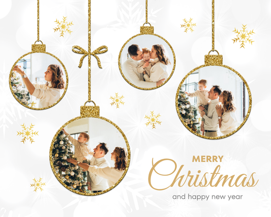 8” X 10” CHRISTMAS BALL DESIGN