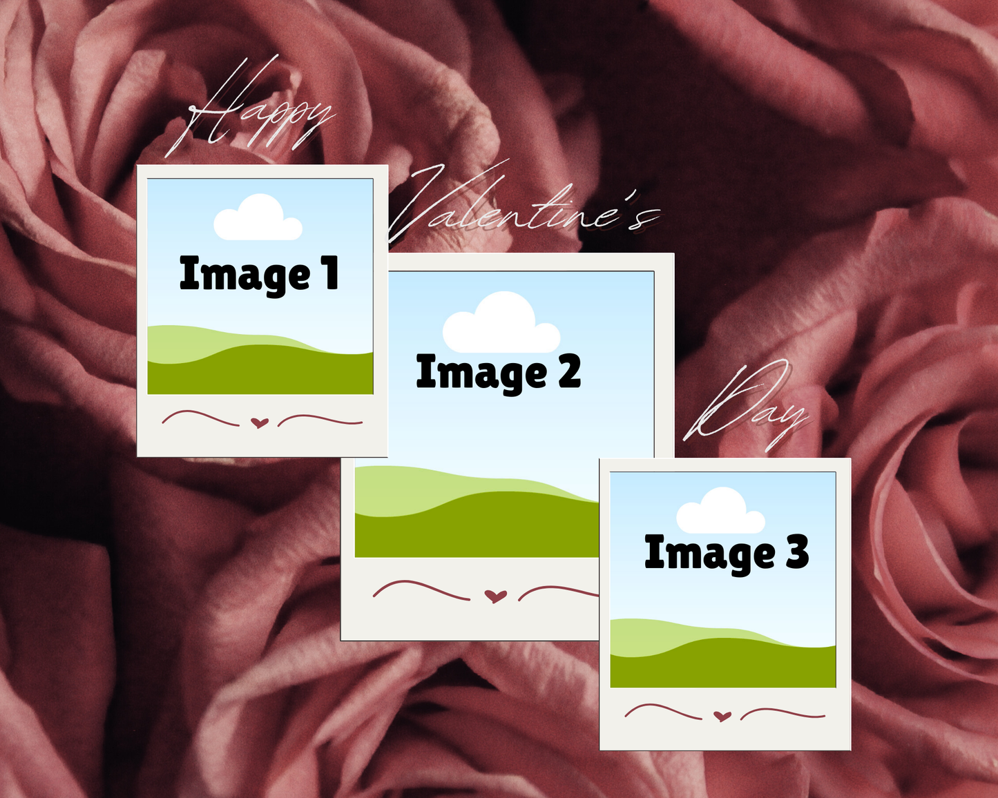 Photo Collage Board - 8"x10" Valentine's Day