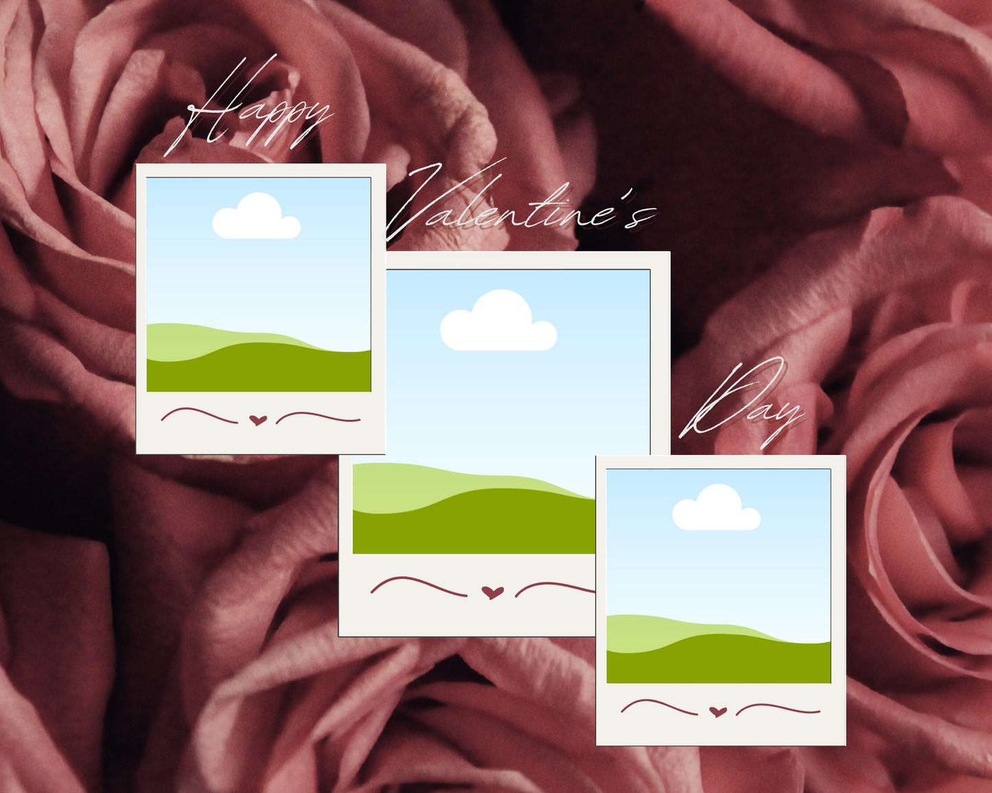 Photo Collage Board - 8"x10" Valentine's Day