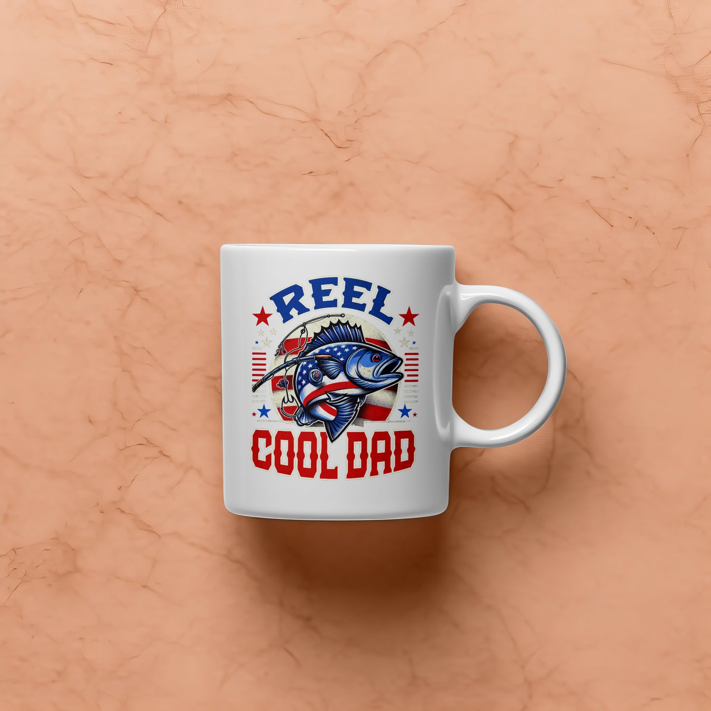 Reel Cool Dad Coffee Mug 11 oz Ceramic