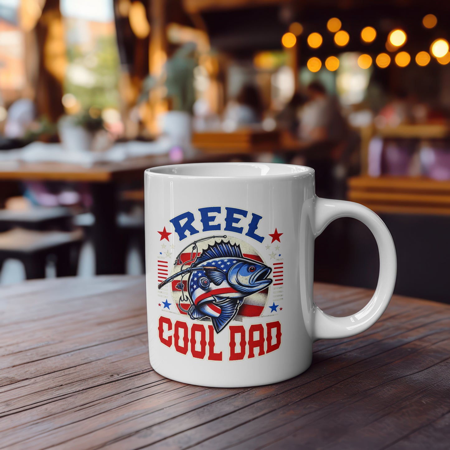 Reel Cool Dad Coffee Mug 11 oz Ceramic