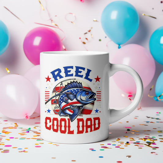 Reel Cool Dad Coffee Mug 11 oz Ceramic