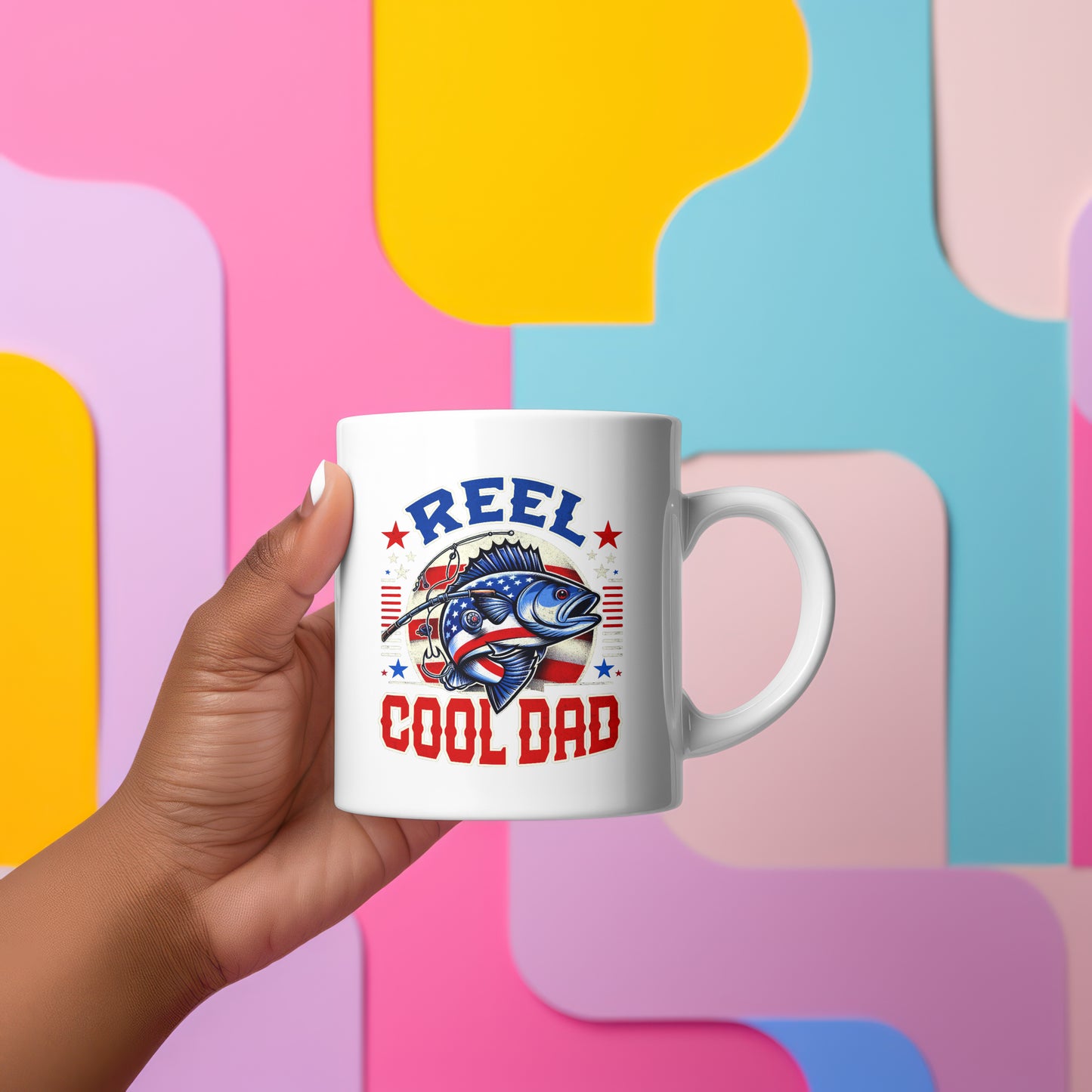 Reel Cool Dad Coffee Mug 11 oz Ceramic