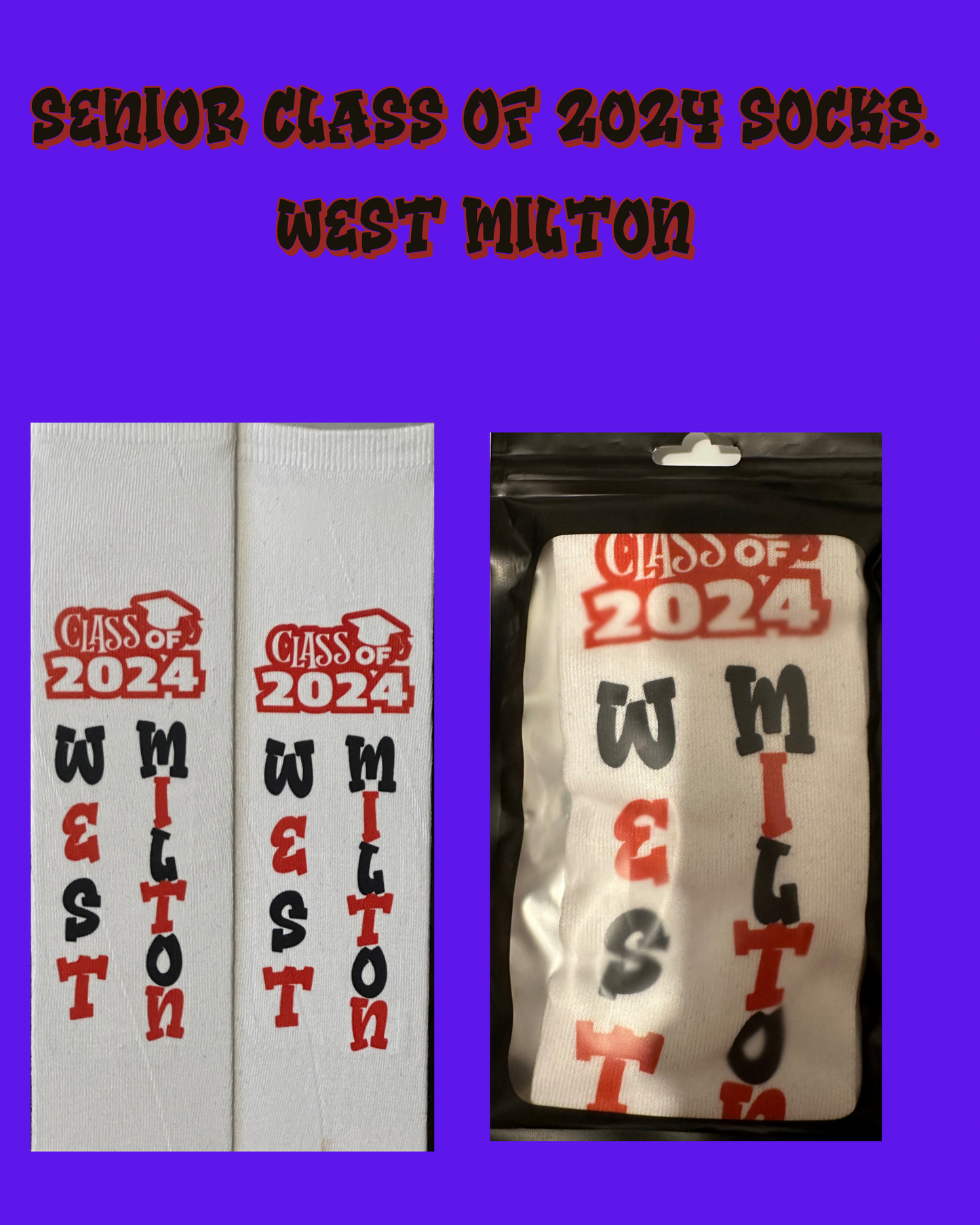 WEST MILTON SENIOR 2024 SOCKS