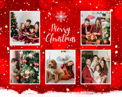 8” X 10” CHRISTMAS 5 PHOTO COLLAGE