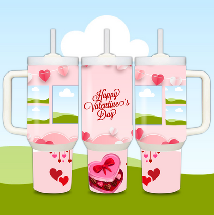 Valentine's Day Custom Photo Tumbler Cup 2