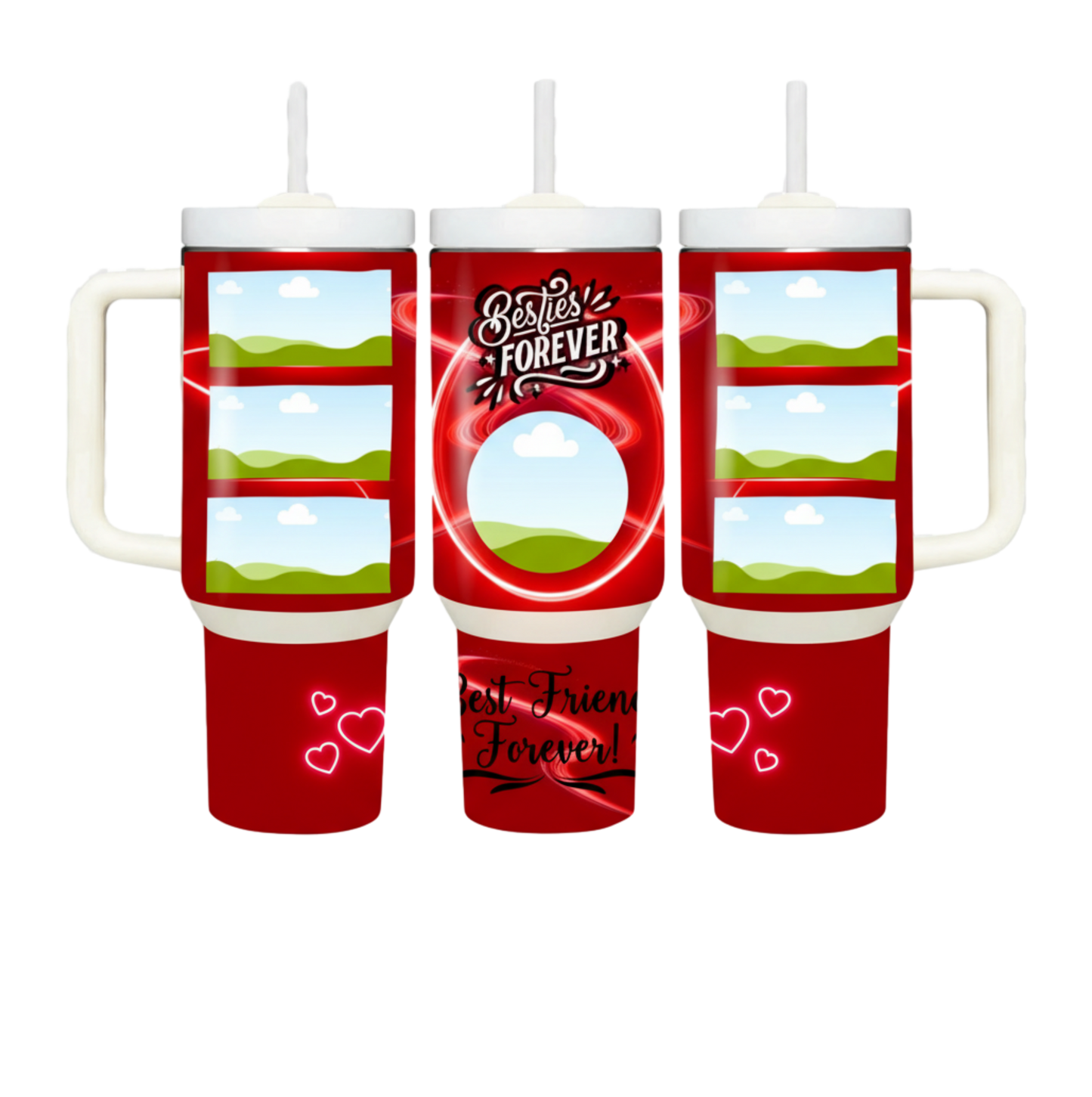 Valentine's Day Custom Photo Tumbler Cup 3