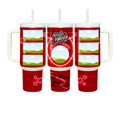 Valentine's Day Custom Photo Tumbler Cup 3