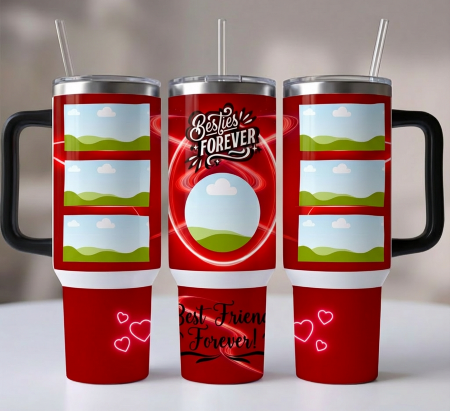 Valentine's Day Custom Photo Tumbler Cup 3