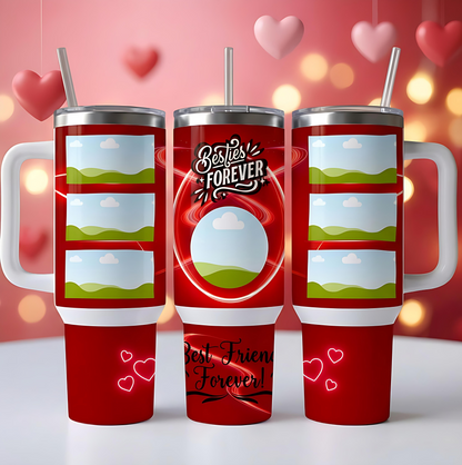Valentine's Day Custom Photo Tumbler Cup 3